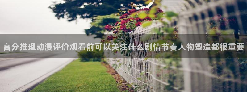 片推荐动漫:高分推理动漫评价观看前可以关注什么剧情节奏人物塑造都很重要