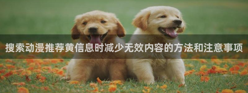 熊出没动画片全集免费观看完整版：搜索动漫推荐黄信息时减少无效内容的方法和注意事项